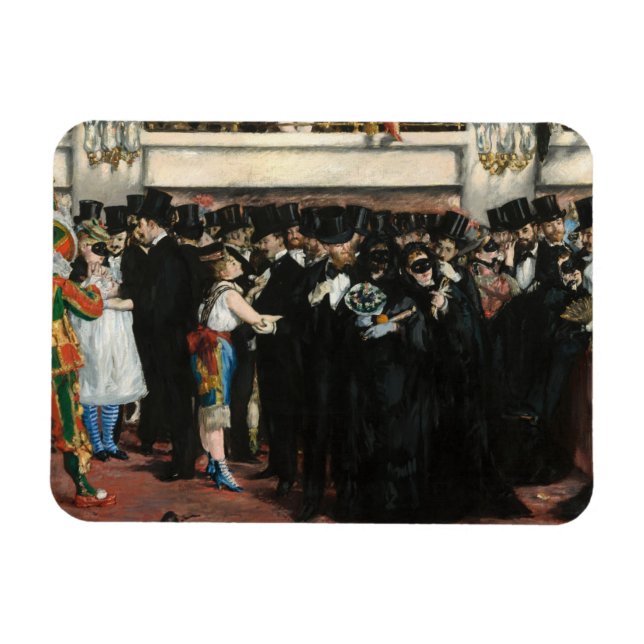 Íman Edouard Manet - Bola mascarada na Ópera (Horizontal)