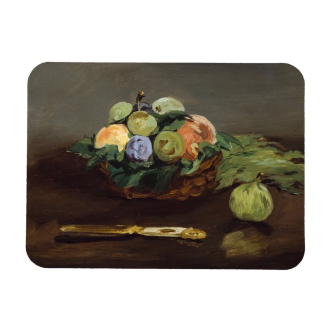 Íman Edouard Manet - Cesta de Frutas (Horizontal)