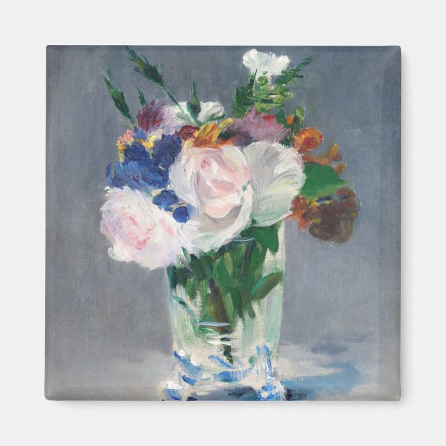 Íman Edouard Manet - Flores num Vaso Cristal (Frente)