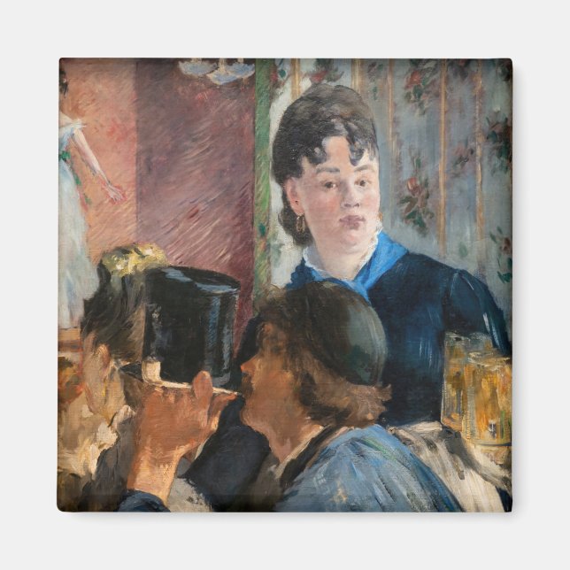 Íman Edouard Manet - garçonete servindo cerveja (Frente)