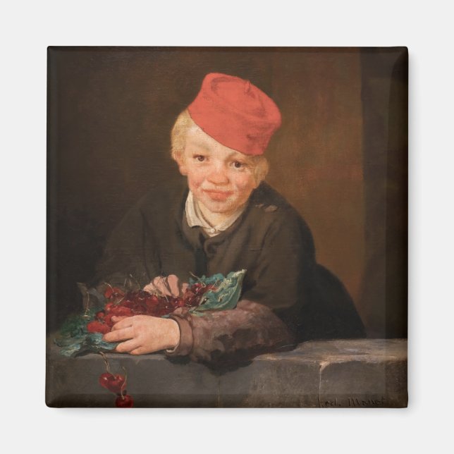 Íman Edouard Manet - Menino com Cerejas (Frente)