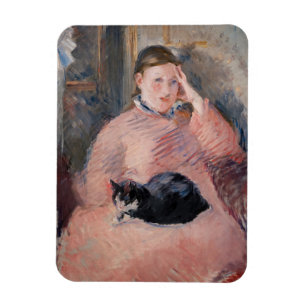 Íman Edouard Manet - Mulher com um Gato