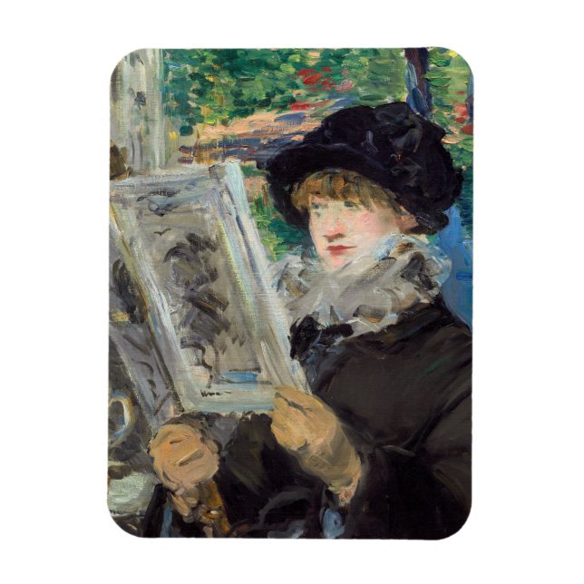 Íman Edouard Manet - Mulher Lendo (Vertical)