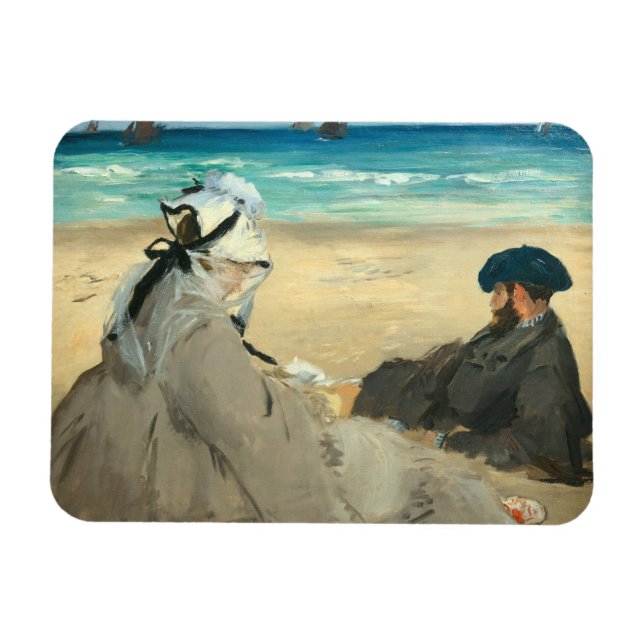 Íman Edouard Manet - Na Praia (Horizontal)