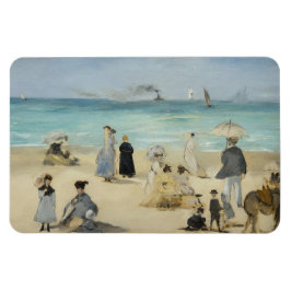 Íman Edouard Manet - Na Praia, Boulogne-sur-Mer