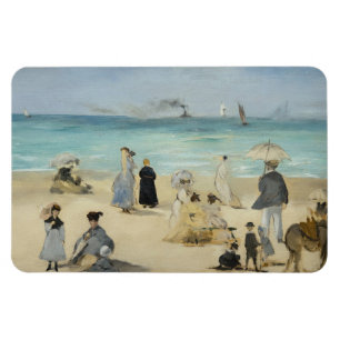 Íman Edouard Manet - Na Praia, Boulogne-sur-Mer