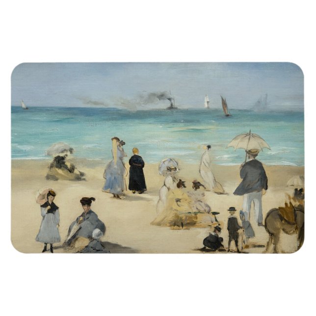 Íman Edouard Manet - Na Praia, Boulogne-sur-Mer (Horizontal)