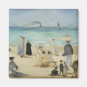 Íman Edouard Manet - Na Praia, Boulogne-sur-Mer