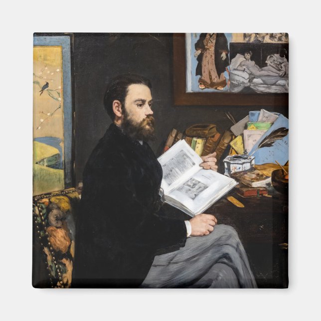 Íman Edouard Manet - Retrato de Emile Zola (Frente)