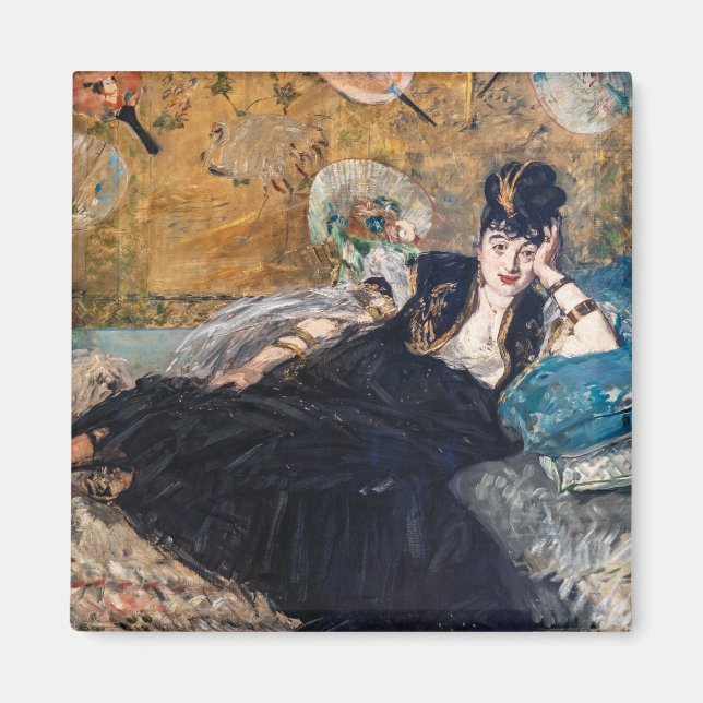 Íman Edouard Manet - Senhora com Leques (Frente)