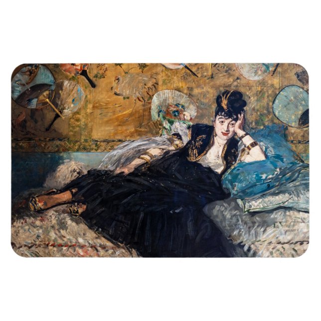 Íman Edouard Manet - Senhora com Leques (Horizontal)