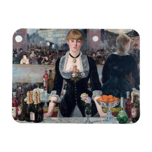 Íman Edouard Manet - Um Bar na Folies-Bergere (Horizontal)