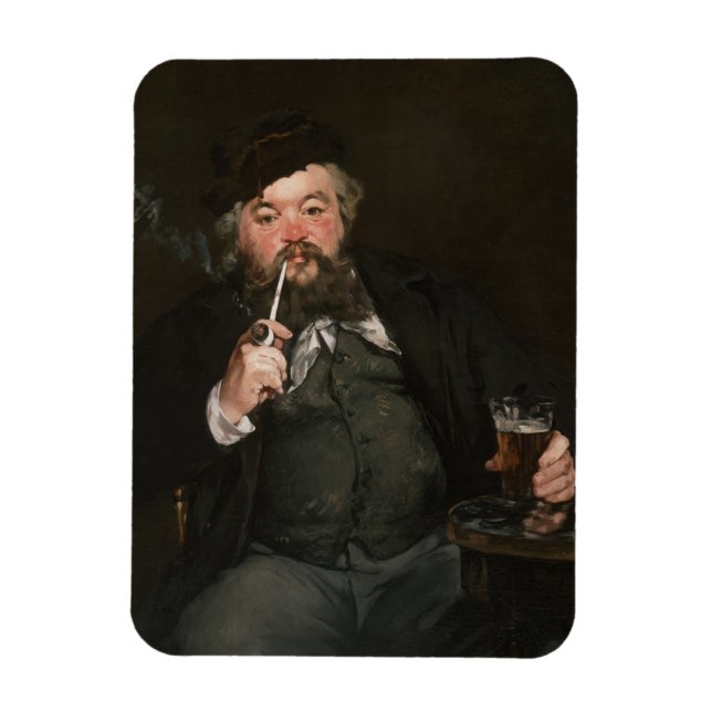 Íman Edouard Manet - Um Bom Copo de Cerveja / Boca de F (Vertical)