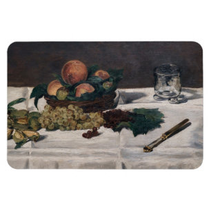 Íman Edouard Manet - Vida estática, Frutas em uma Mesa