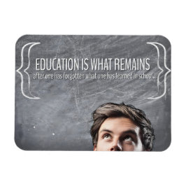Íman "Educação", citação inspiracional flexível