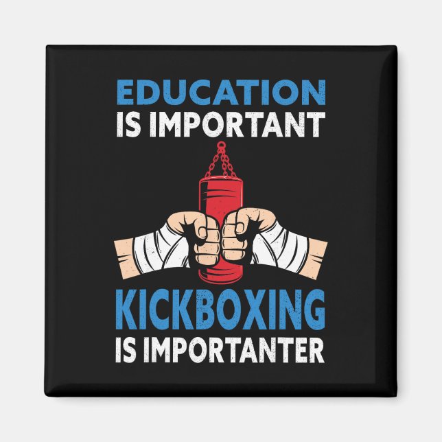 Íman Educação É Importante Kickboxing Importanter - Ki (Frente)