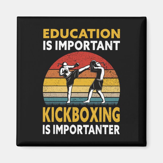 Íman Educação É Importante Kickboxing Importanter - Ki (Frente)