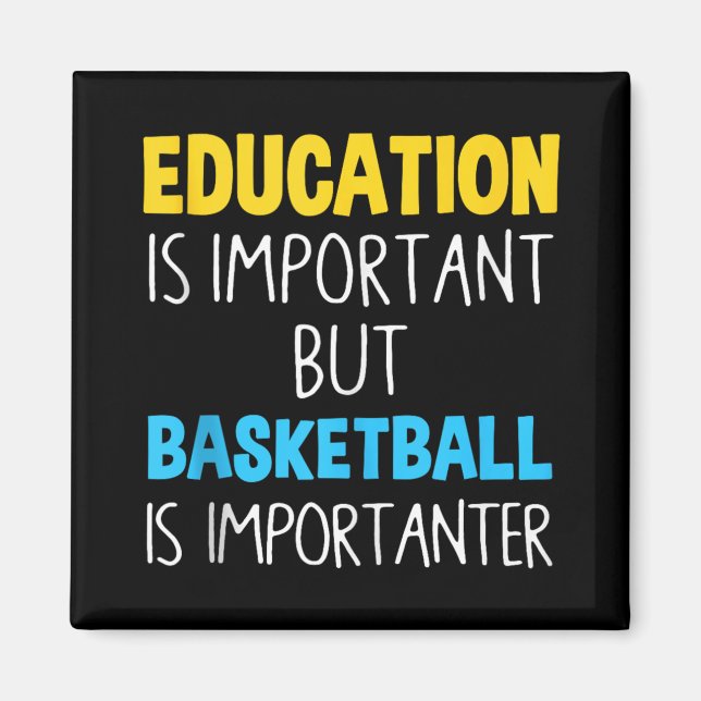 Íman Educação É Importante, Mas O Basquete É Importante (Frente)