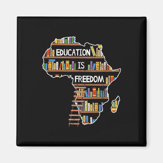 Íman Educação é Liberdade História Negra Africana Mês A (Frente)