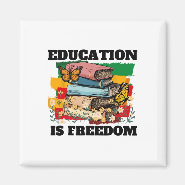 Íman Educação É Liberdade História Negra Afro-Americana (Frente)