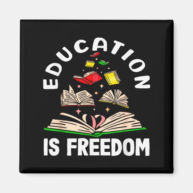 Íman Educação é liberdade mês da história negra  (Frente)