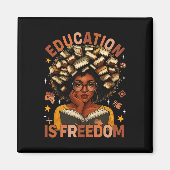 Íman Educação É Liberdade Professor Negro Livros Histór (Frente)
