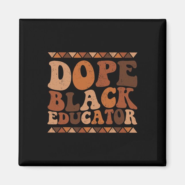 Íman Educador Negro Droga Mês da História Negra Profess (Frente)