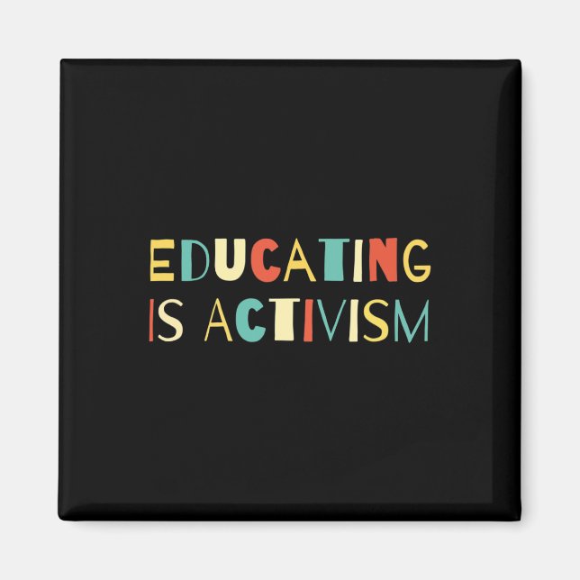 Íman Educar é Ativismo Apreciação de Professores Social (Frente)