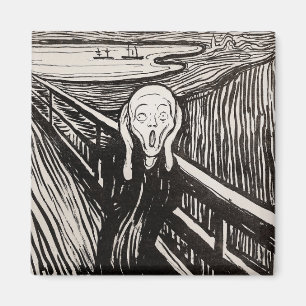Íman Edvard Munch, A Famosa Do Impressão Do Lithógraf