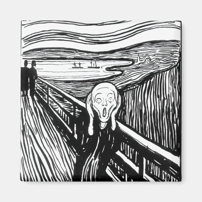 Íman Edvard Munch - A litografia do Gritar (Frente)