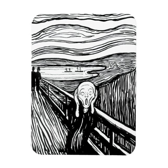 Íman Edvard Munch - A litografia do Gritar (Vertical)