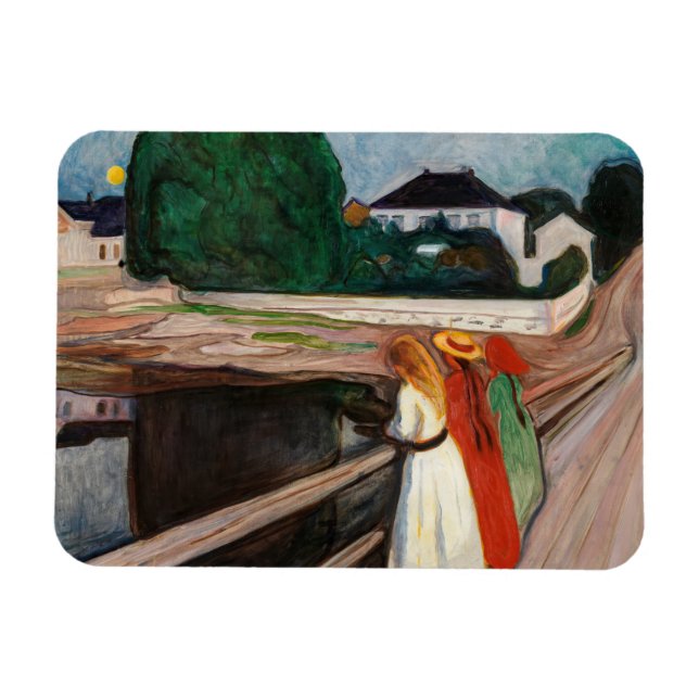 Íman Edvard Munch - As Raparigas na Ponte (Horizontal)