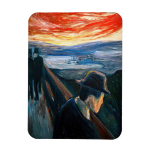 Íman Edvard Munch - Humor Doente no Sunset, Desespero 1
