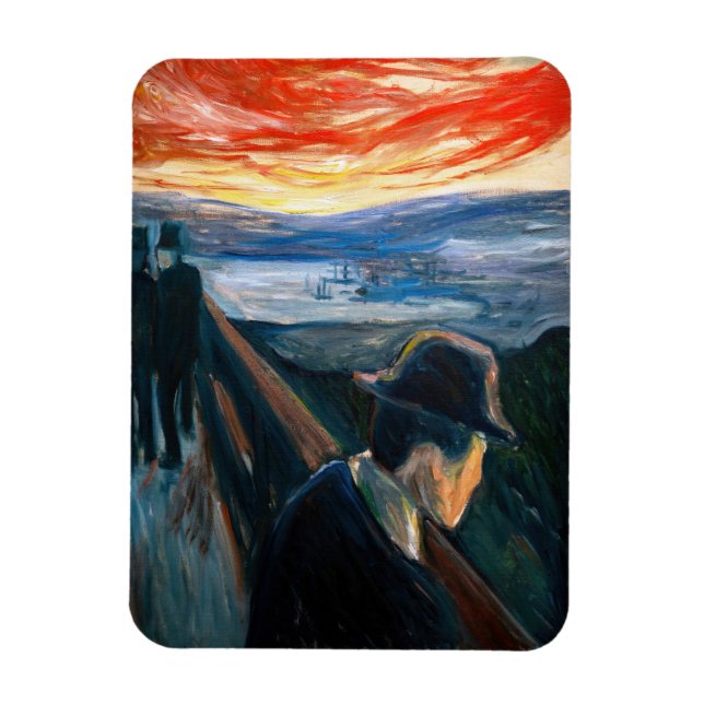 Íman Edvard Munch - Humor Doente no Sunset, Desespero 1 (Vertical)