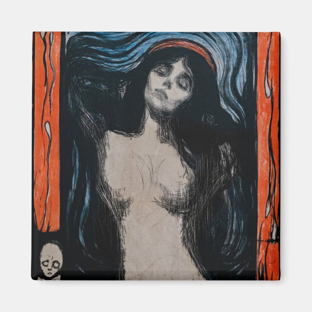 Íman Edvard Munch - Madona Litografia (Frente)