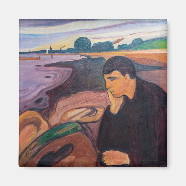 Íman Edvard Munch - Melancholy 1894 (Frente)