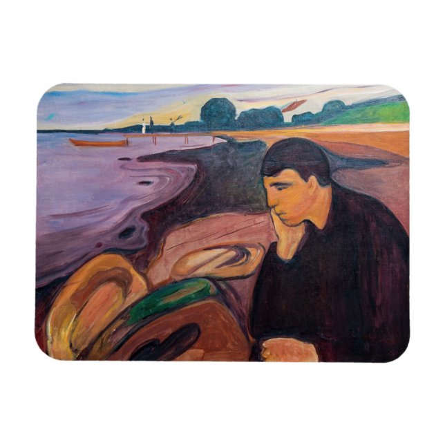 Íman Edvard Munch - Melancholy 1894 (Horizontal)