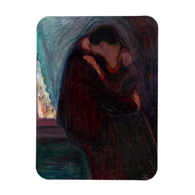 Íman Edvard Munch - O Beijo (Vertical)