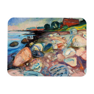 Íman Edvard Munch - Shore com Casa Vermelha