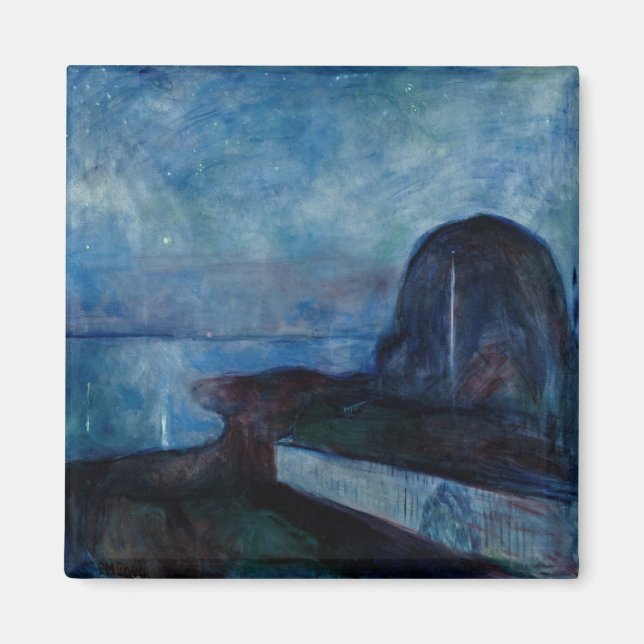 Íman Edvard Munch - Starry Night 1893 (Frente)