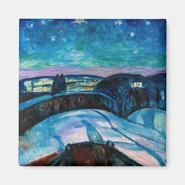 Íman Edvard Munch - Starry Night 1922 (Frente)