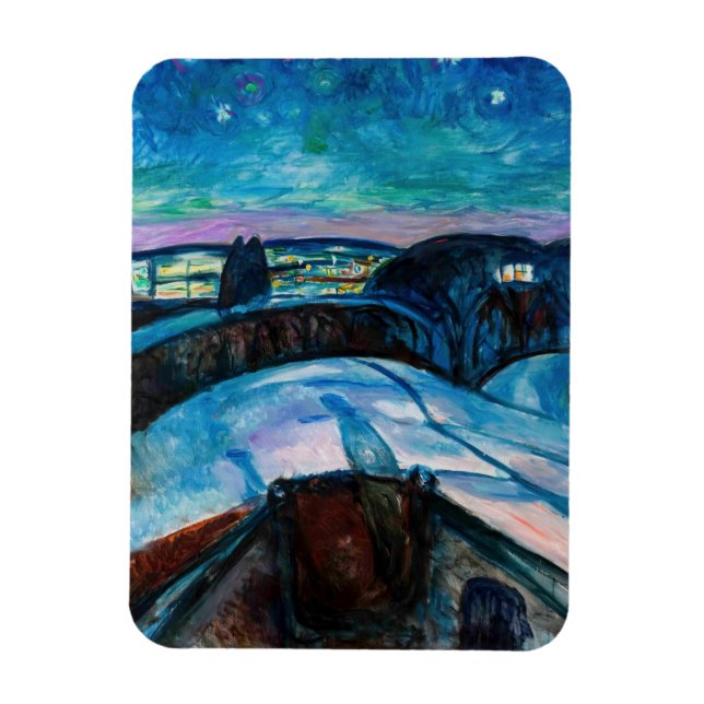 Íman Edvard Munch - Starry Night 1922 (Vertical)