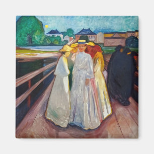 Íman Edvard Munch - The Girls on the Bridge 1903