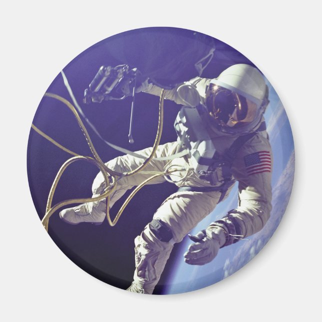 Íman Edward H. White, o primeiro Walker Espacial Americ (Frente)