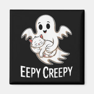 Íman Eepy creepy – gato sonolento fofo e halloween fant