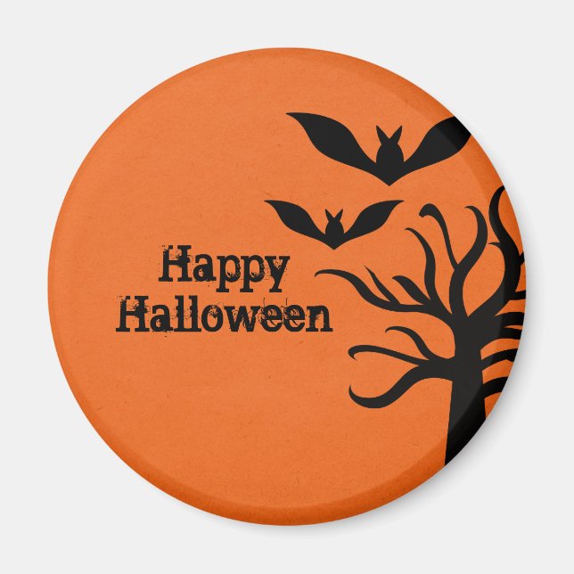 Íman Eerie Bats Halloween Magnet, Orange (Frente)