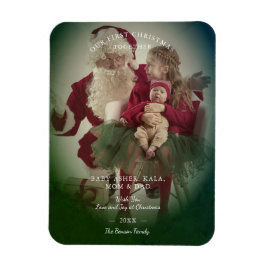 Íman Efeito de Transparência Foto de Natal Feliz Famíli