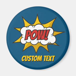 Íman Efeito Sólido Da Comic Pow