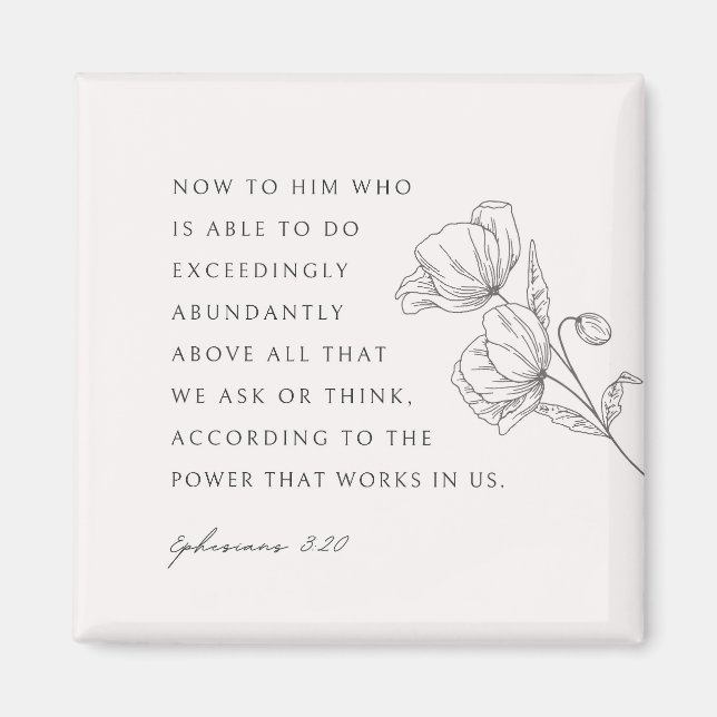 Íman Éfesianos 3:20 Excedentemente Abuentamente (Frente)