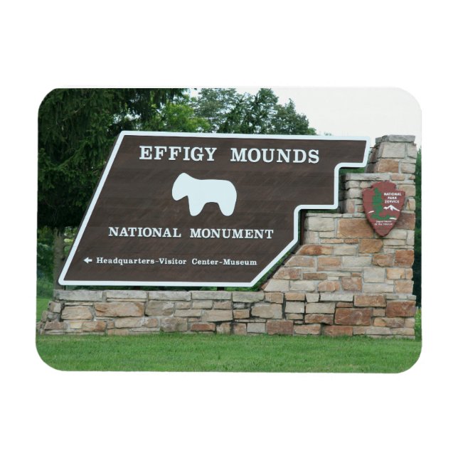 Íman Effigy Mounds Entrada Magnet (Horizontal)